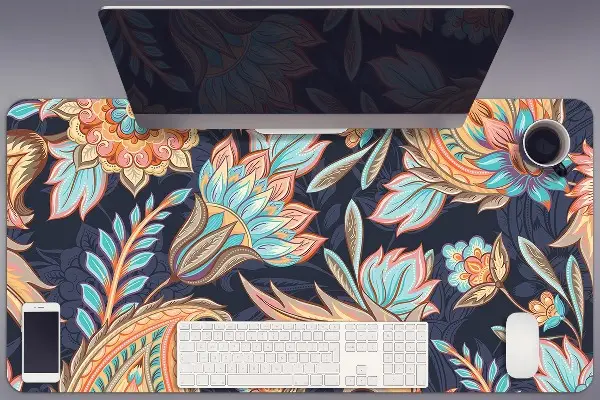 Schreibtisch Unterlegmatte Paisley