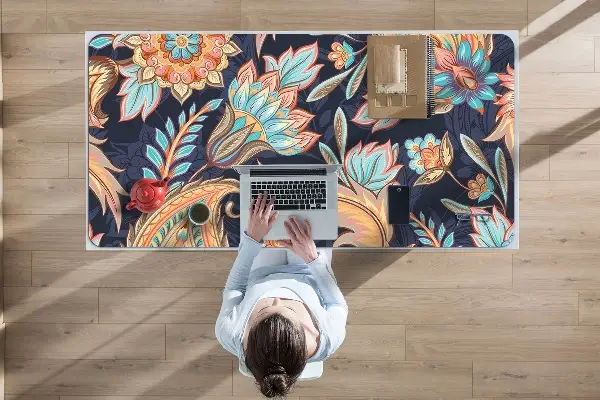 Schreibtisch Unterlegmatte Paisley