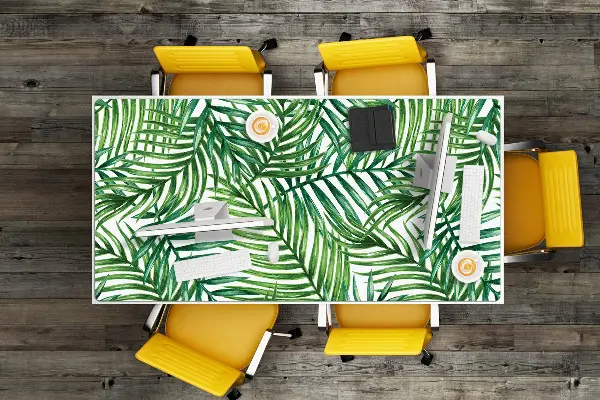 PVC Schreibtischmatte Exotische Blätter