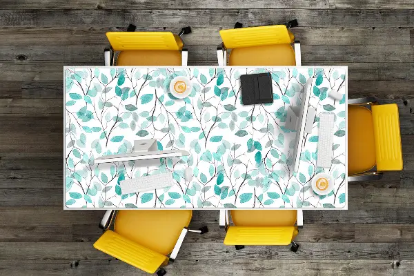 Schreibtisch Unterlegmatte Aquarellblätter