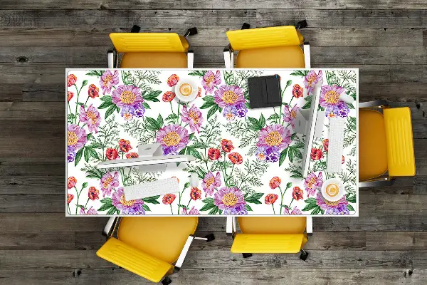 PVC Schreibtischmatte Blumenstrauß der Pfingstrose