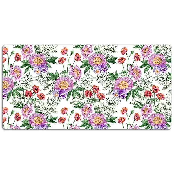 PVC Schreibtischmatte Blumenstrauß der Pfingstrose