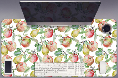 Büro-Schreibtischmatte Äpfel und Birnen.
