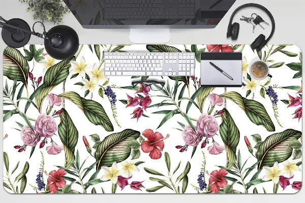 PVC Schreibtischmatte Tropische Blumen
