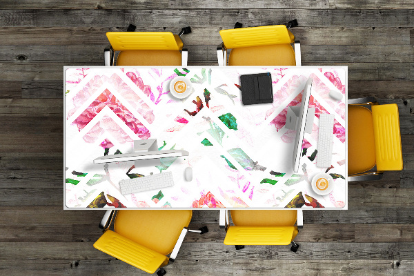 Büro-Schreibtischmatte Floral Chevron