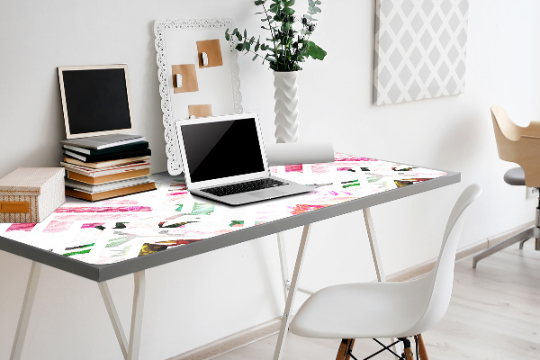 Büro-Schreibtischmatte Floral Chevron