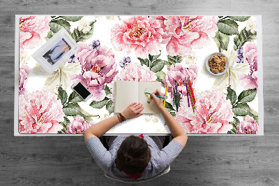 Schreibtisch Auflage Schreibtischmatte bruchsicher Kunst der Blumen 90x45 