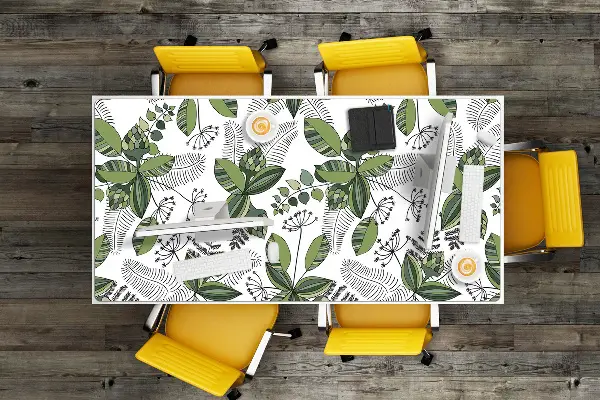 PVC Schreibtischmatte Botanisches Muster