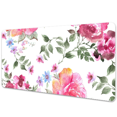 PVC Schreibtischmatte Aquarellrosen