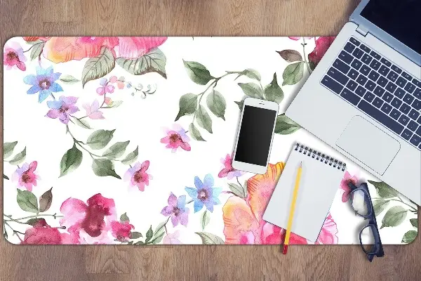 PVC Schreibtischmatte Aquarellrosen