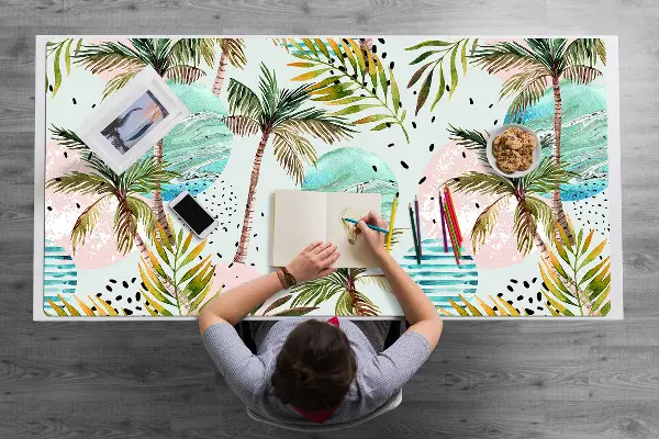 PVC Schreibtischmatte Hawaii Palm.