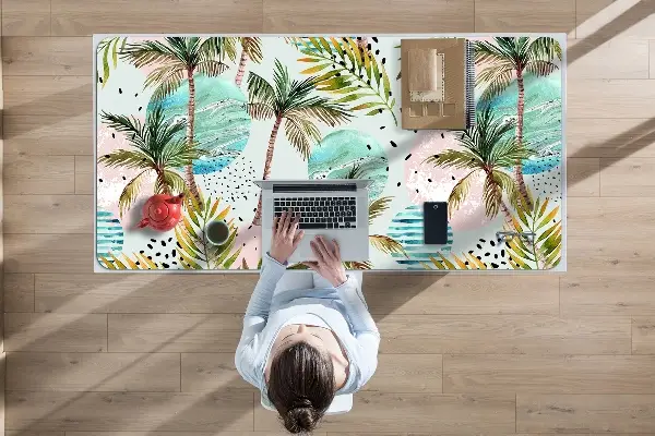 PVC Schreibtischmatte Hawaii Palm.