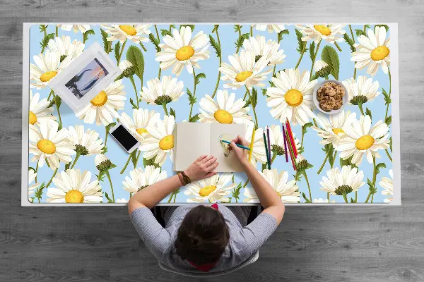 Schreibtischunterlage Kamillenblumen
