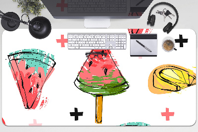 PVC Schreibtischmatte Wassermelone auf einem Stock