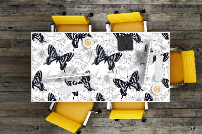 PVC Schreibtischmatte Schmetterlinge zeichnen.