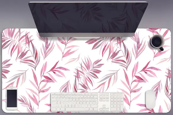PVC Schreibtischmatte Rosa Blätter
