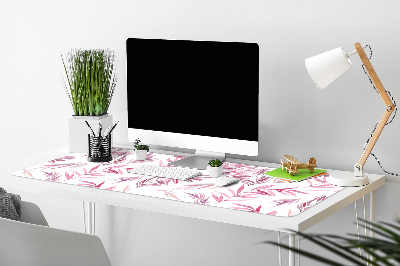 PVC Schreibtischmatte Rosa Blätter