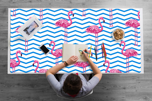 Schreibtisch Unterlegmatte Flamingos