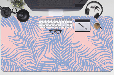 Büro-Schreibtischmatte Blaue Blätter