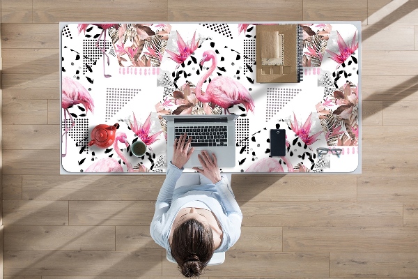 PVC Schreibtischmatte Flamingos