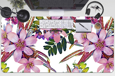 Schreibtischunterlage Pinke Blumen