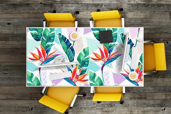 PVC Schreibtischmatte Tropische Flora.