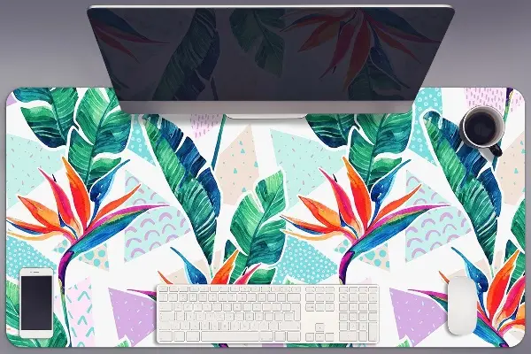 PVC Schreibtischmatte Tropische Flora.