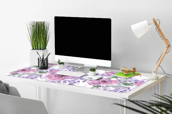 Büro-Schreibtischmatte Lilane Blumen