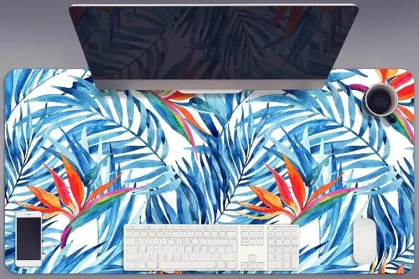PVC Schreibtischmatte Blaues Paradies.