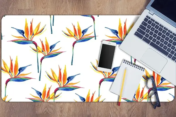 Büro-Schreibtischmatte Farbenfrohe Blumen