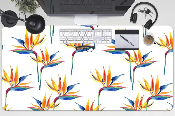 Büro-Schreibtischmatte Farbenfrohe Blumen