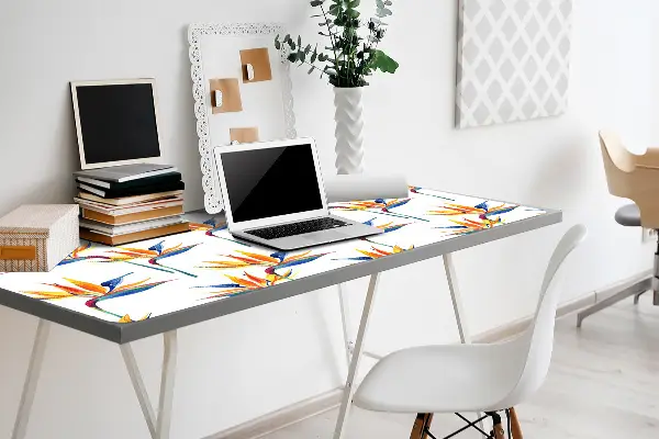 Büro-Schreibtischmatte Farbenfrohe Blumen
