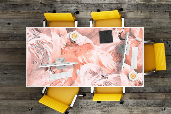 Schreibtisch Unterlegmatte Flamingos