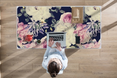 Schreibtischunterlage Barockblumen