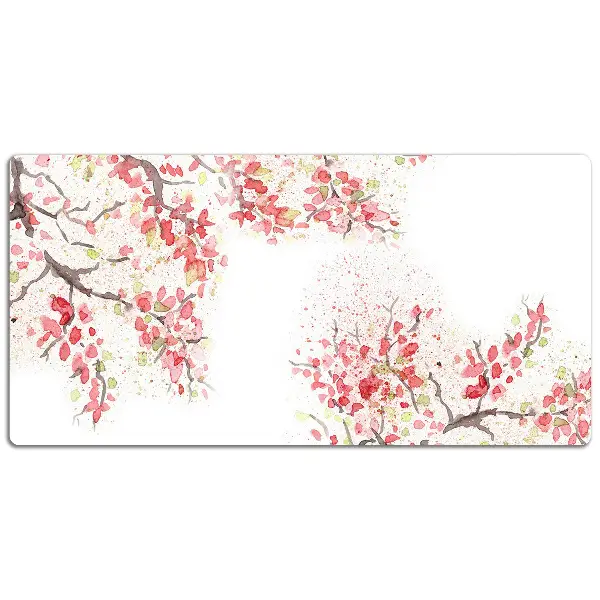 Schreibtisch Unterlegmatte Kirschblüten