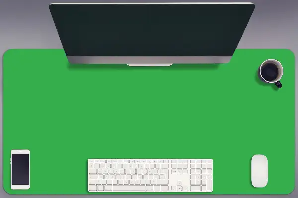 Büro-Schreibtischmatte Hellgrün
