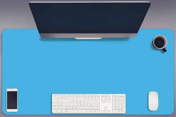 Schreibtischunterlage Hellblau