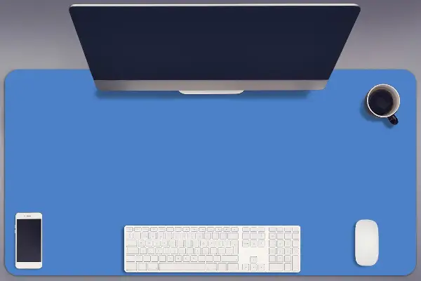 Büro-Schreibtischmatte Azurblau