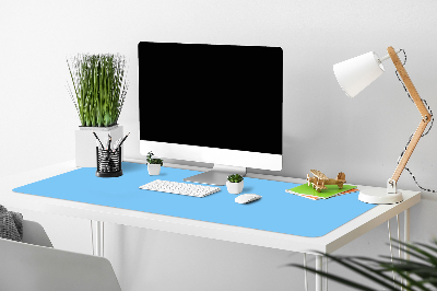 Büro-Schreibtischmatte Pastellblau.