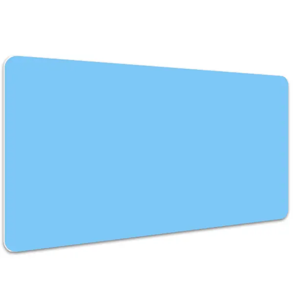 Büro-Schreibtischmatte Pastellblau.