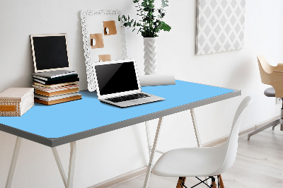 Büro-Schreibtischmatte Pastellblau.