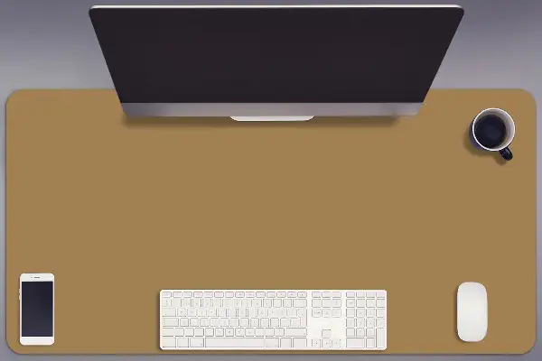 Büro-Schreibtischmatte Golden