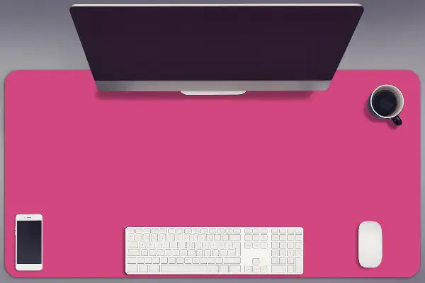 Büro-Schreibtischmatte Rosa