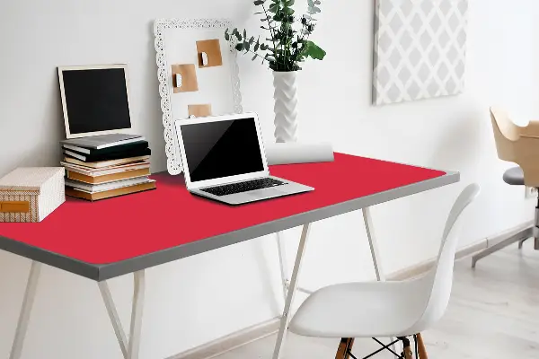 PVC Schreibtischmatte rot