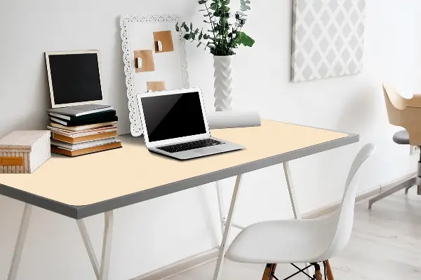 Schreibtisch Unterlegmatte Beige