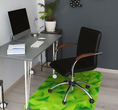 bodenschutzmatte bürostuhl Abstraktion grün.