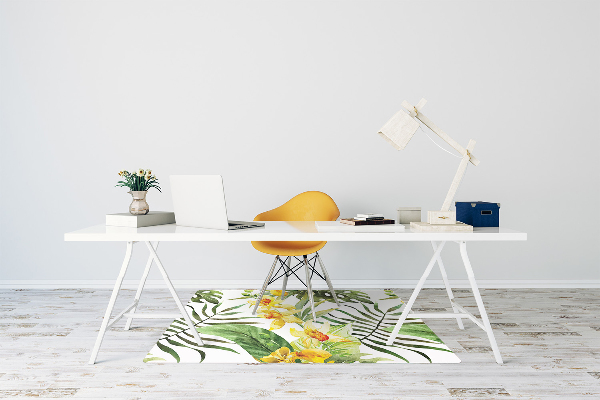 Stuhlmatte für Hartböden Exotisches Blatt