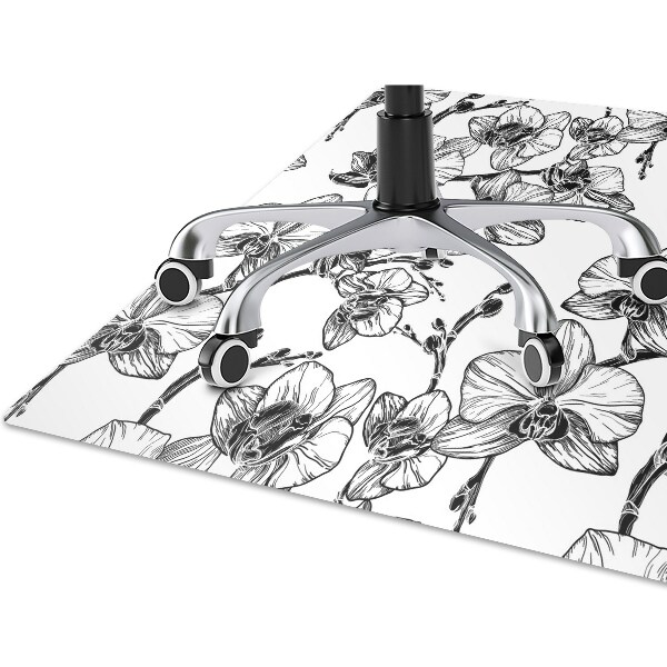bodenschutzmatte bürostuhl Orchideen