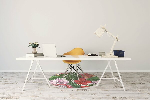 Stuhlmatte Farbenfrohe Blumen