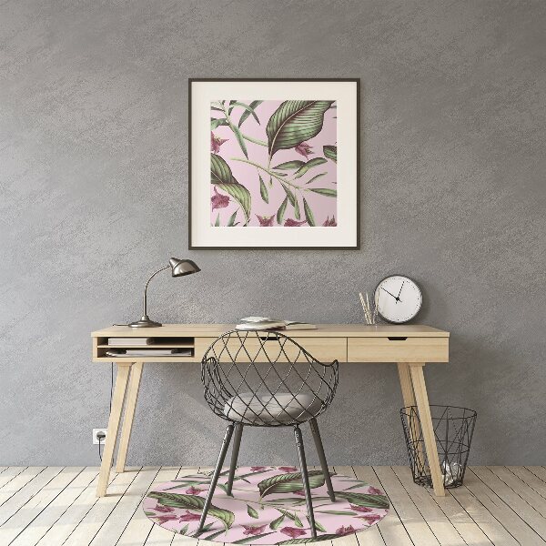 Bodenschutzmatte Pinke Blumen